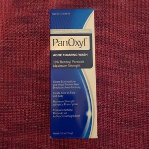 PanOxyl maximum strength foaming acne wash - new & unopened